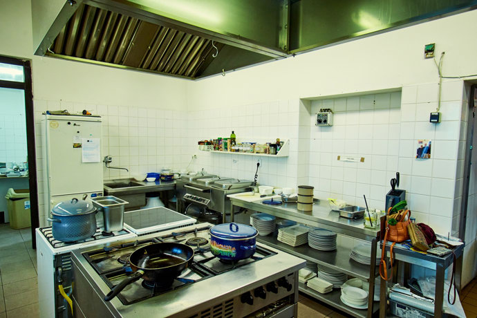Kuchyně v restauraci Nádražka.