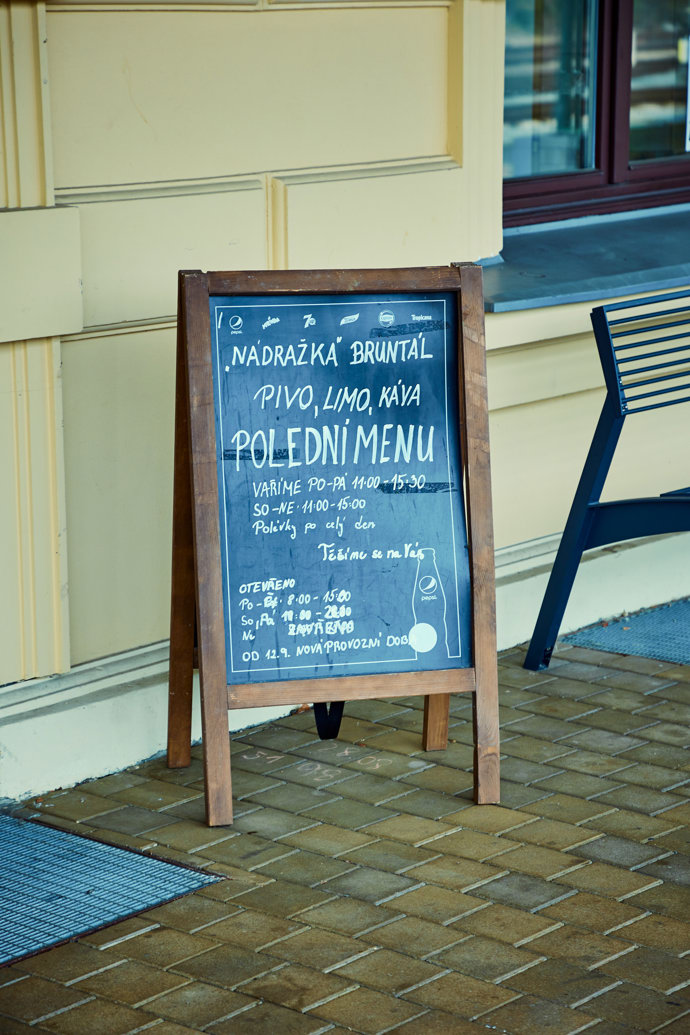 Restaurace Nádražka a její polední menu.