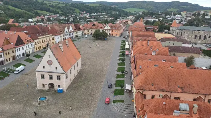 Krásné náměstí města Bardějov.
