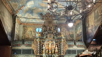 FOTO: Dřevěný Kostel Nejsvatější trojice.