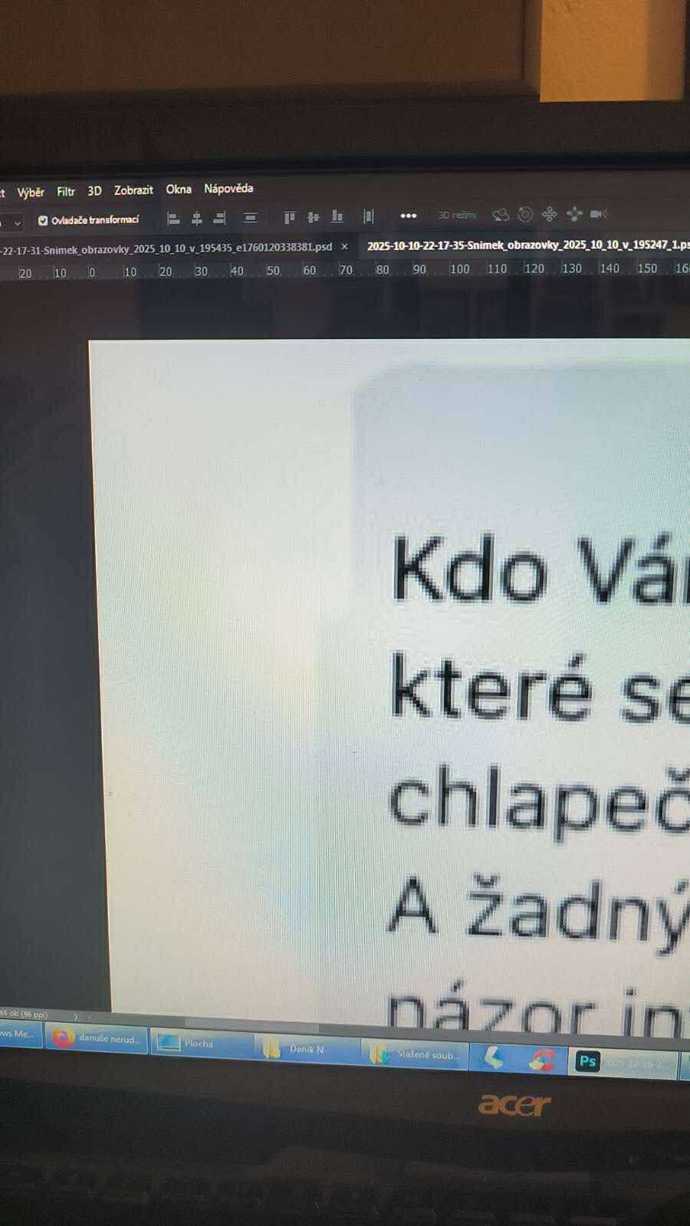 Údajné příspěvky, které měl Turek zveřejnit, vypadají poněkud podivně.