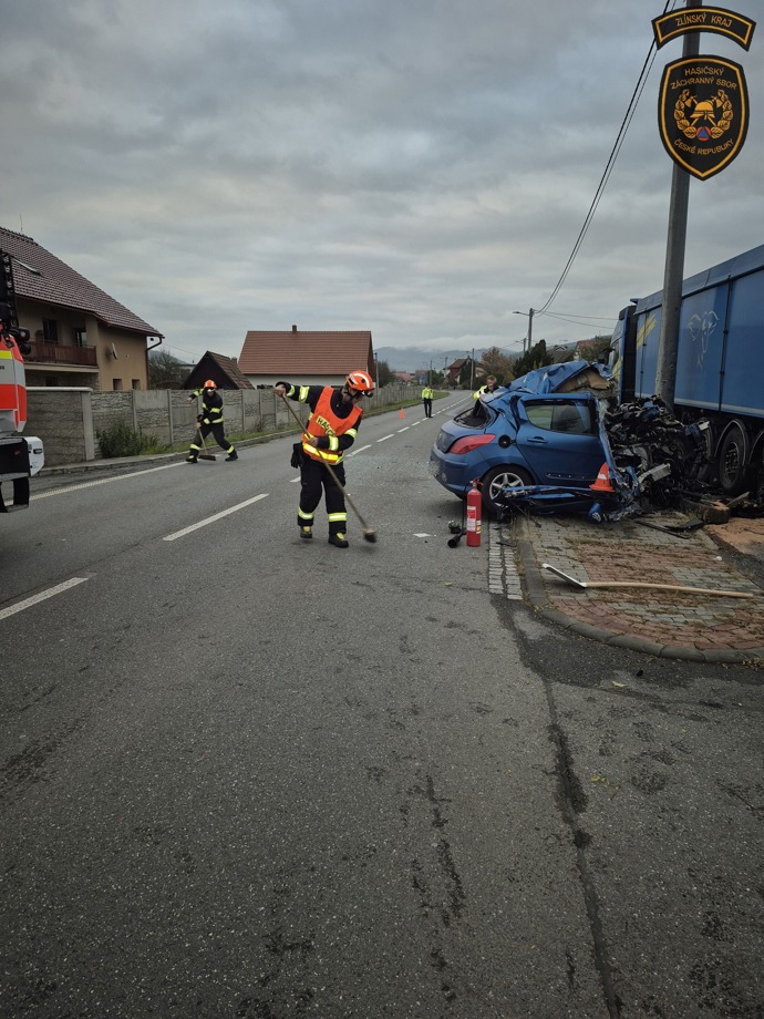 U obce Hovězí na Vsetínsku došlo k tragické nehodě.