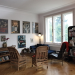 Pohled na kout s posezením v kuchyni Báry Nesvadbové.