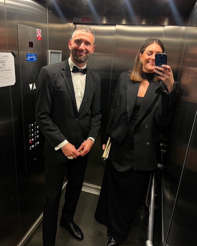 Barbora Hermannová a její partner.