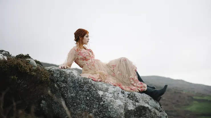 příroda, žena, hory