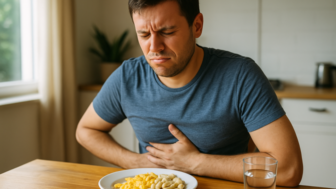 Vejce a nadýmání: Jak se rychle zbavit těžkosti po jídle?