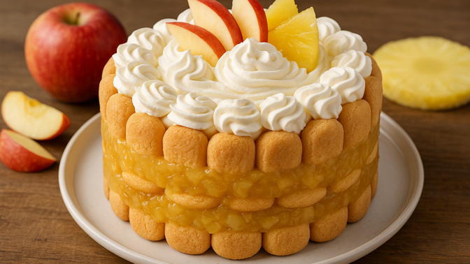 Nepečený piškotový dort za 15 minut – rychlý a svěží dezert