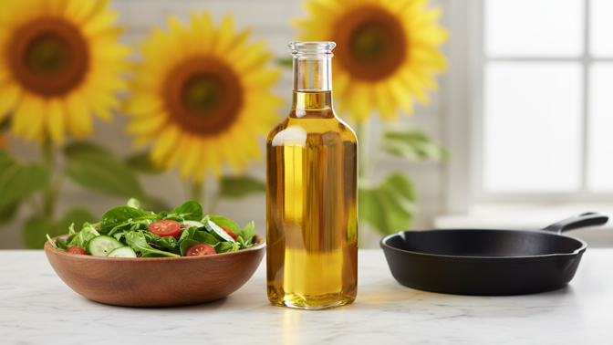 Slunečnicový olej – přínosy, rizika a správné používání