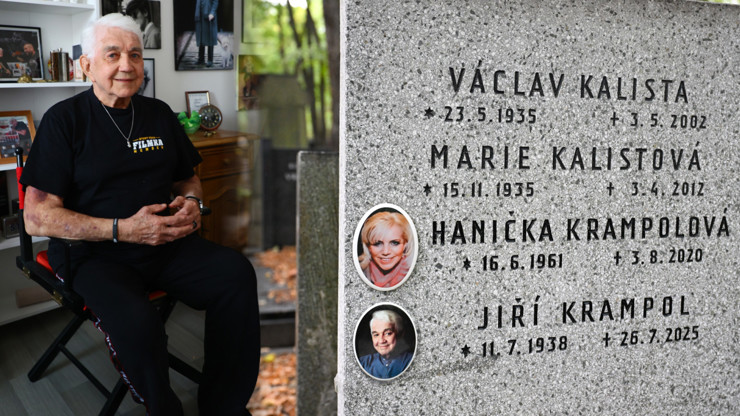 Hrob Jiřího Krampola má konečně finální podobu.