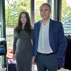 Bývalý ministr financí a školství Ivan Pilip s těhotnou partnerkou.