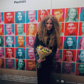 Aneta Práglová na premiéře filmu. 
