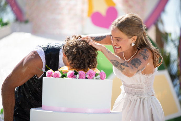 Michelle Ptašinská a Martin Mikuš si to na vile očividně užívali.