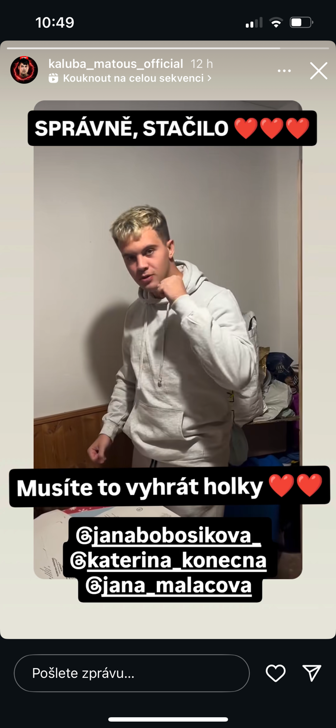 Matouš Kaluba volí Stačilo!