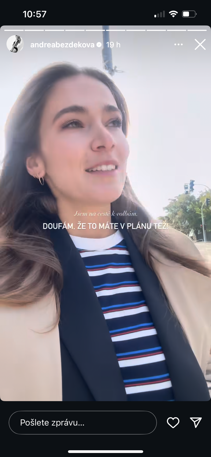 Andre Bezděková na cestě k volbám