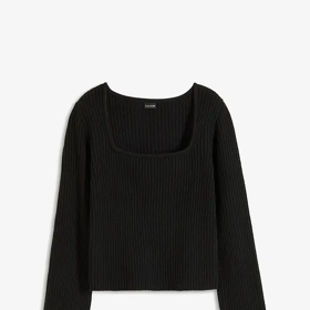 Svetr s hranatým výstřihem, Bonprix, 479 Kč