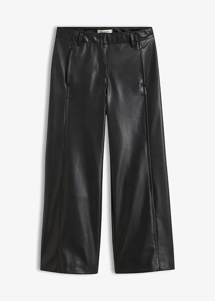 Culotte kalhoty z imitace kůže,  Bonprix, 779 Kč