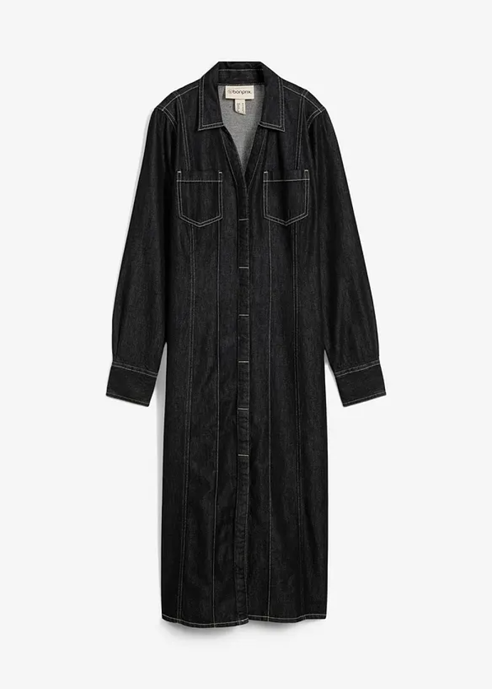 Džínové midi šaty, Bonprix, 1129 Kč