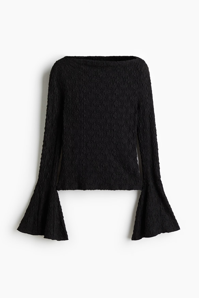 Top s trumpetovým rukávem, H&M,
619 Kč