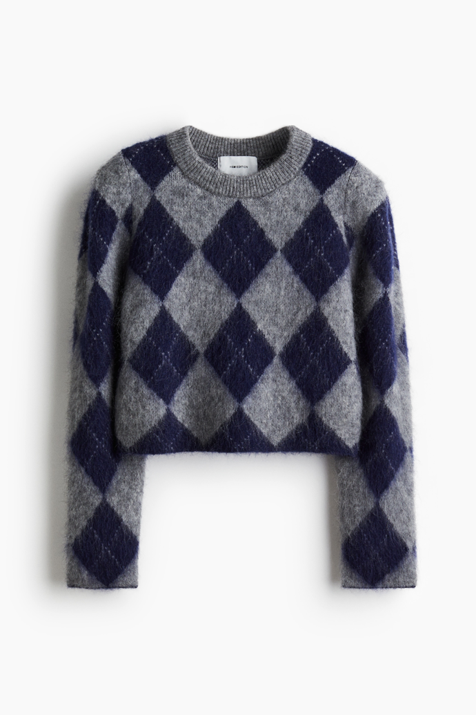 Svetr z mohérové směsi, H&M, 1599 Kč
