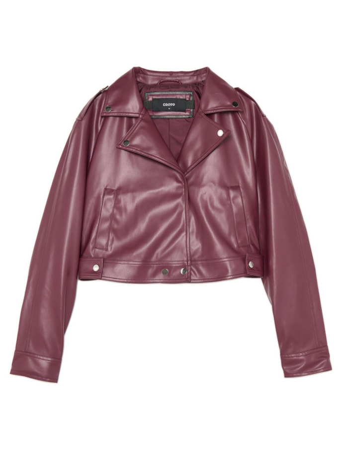 Koženková motorkářská bunda, Cropp, 559 Kč