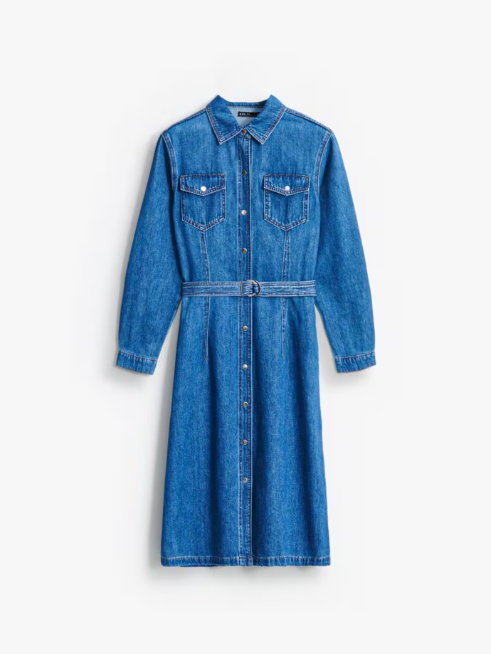 Džínové midi šaty, Mohito, 1399 Kč