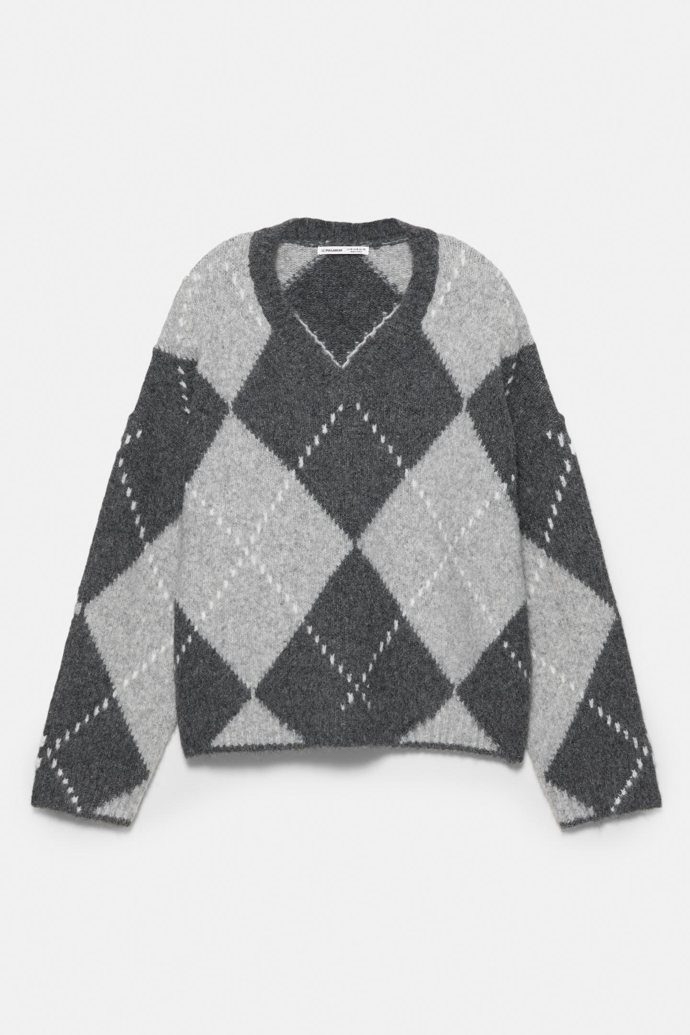Svetr s kosočtverci, Pull&Bear, 849 Kč