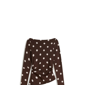 Asymetrické tričko s dlouhým rukávem, Bershka, 479 Kč