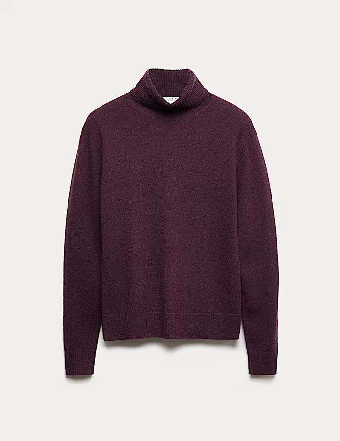 Svetr z čistého kašmíru s rolákovým límcem, Marks&Spencer, 3499 Kč