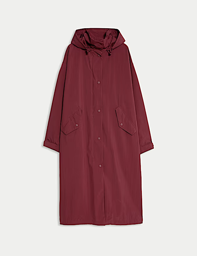 Dlouhá nepromokavá oversize parka, Marks&Spencer, 3599 Kč