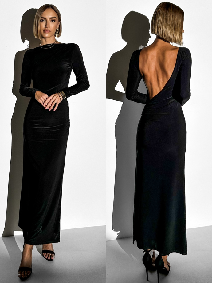 Dlouhé sametové šaty, Erika Fashion, 779 Kč