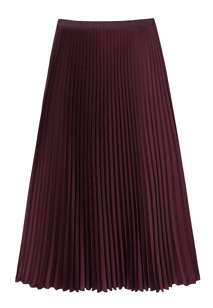 Saténová plisovaná midi sukně, Tatuum, 1999 Kč