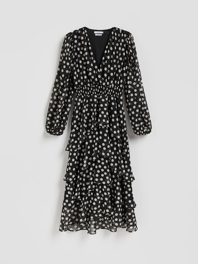 Maxi šaty s puntíky, Reserved, 1399 Kč