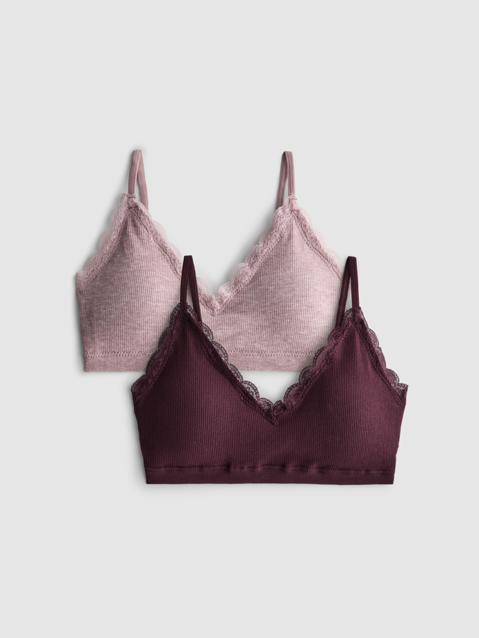 2 bezešvé trojúhelníkové podprsenky,  Primark, 260 Kč