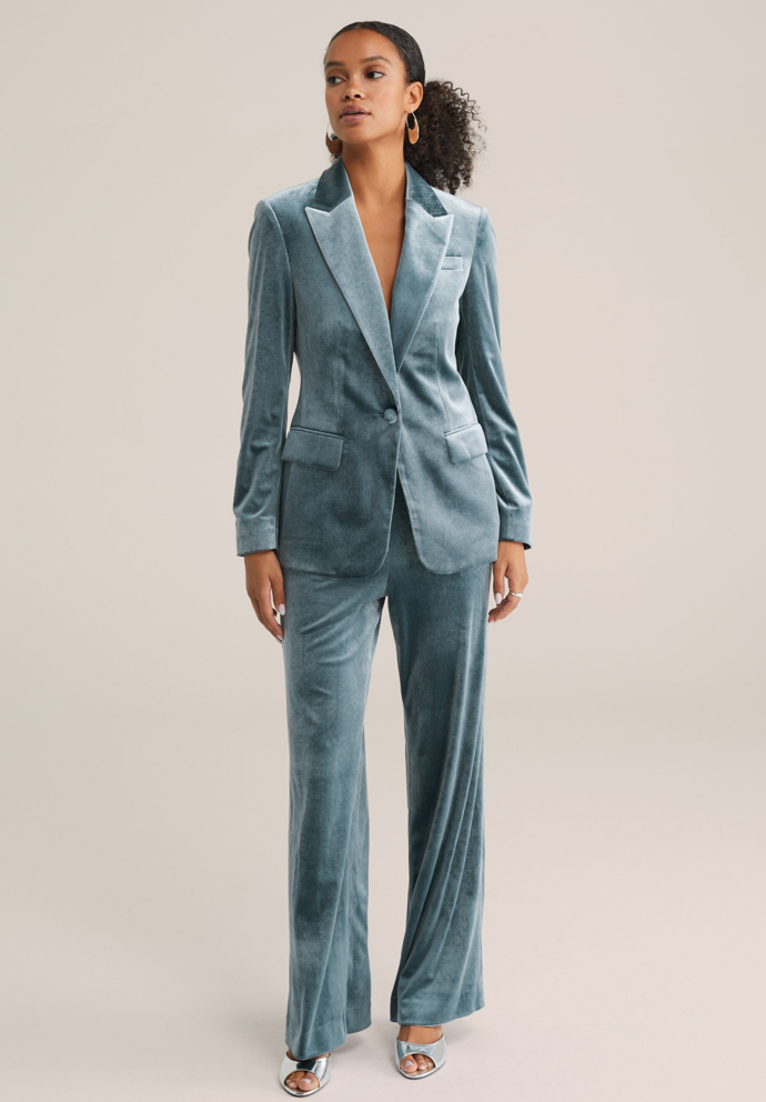 Kalhotový kostým, WE Fashion, blejzr 2359 Kč, kalhoty 1829 Kč