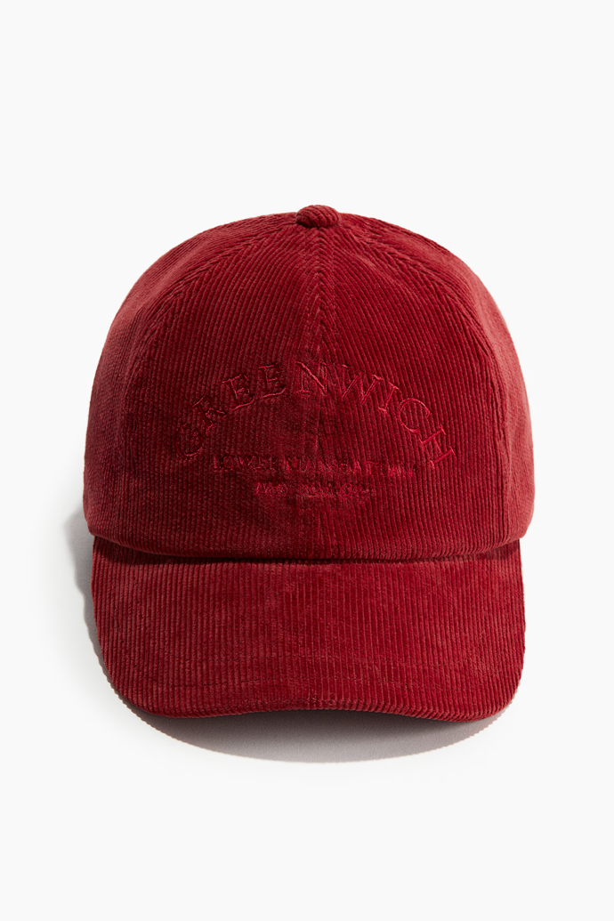 Manšestrová kšiltovka, H&M, 359 Kč