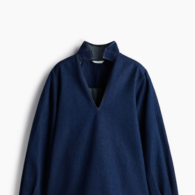 Džínové šaty s límečkem, H&M, 859 Kč