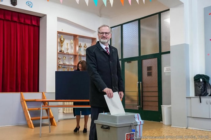Petr Fiala odvolil v Brně.