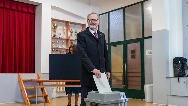 Petr Fiala odvolil v Brně.