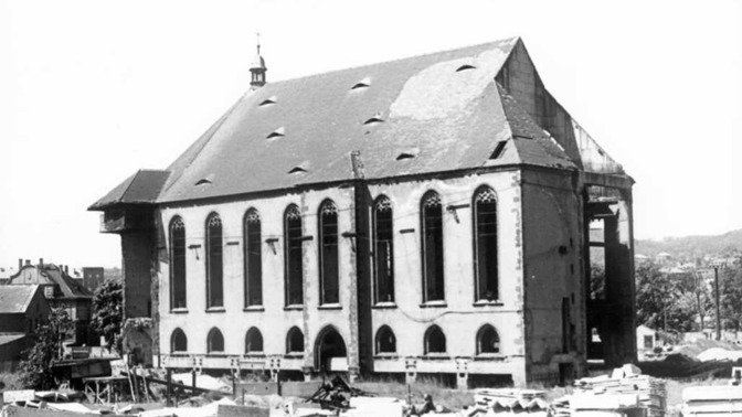 kostel Nanebevzetí Panny Marie po přesunu