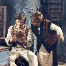 Ivan Luťanský si zahrál i v pohádce Meluzína. Na snímku s Libuší Havelkovou.