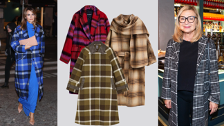 Hřejivé kostkované kabáty podle slavných žen: Tlumená klasika Jany Paulové nebo barevný akcent Daniely Brzobohaté