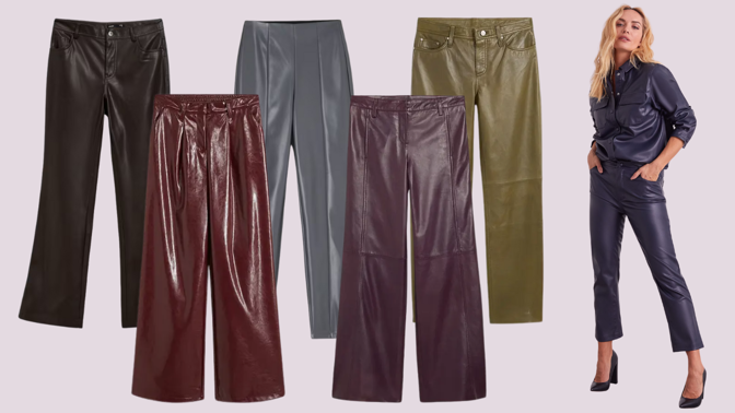 Kožené kalhoty zažívají revoluci: Černou klasiku nahrazuje hnědá, vínová, olivová i tmavě modrá