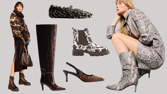 Zvířecí vzory ovládly podzimní boty: Leopardí i hadí vzor ocení milovnice klasiky, krokodýl osloví odvážné amazonky