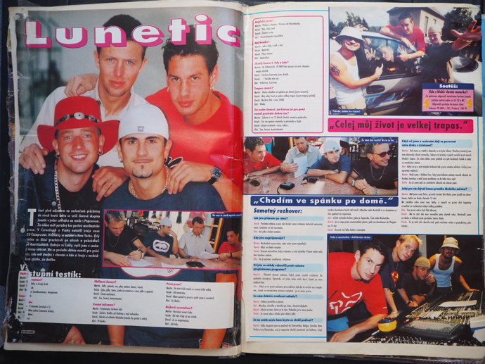 Kdo nepsal o kapele Lunetic, ten časopisy jen těžko prodával. 