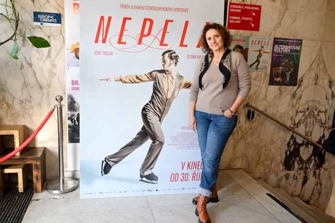 Zuzana Mauréry na tiskové konferenci. 