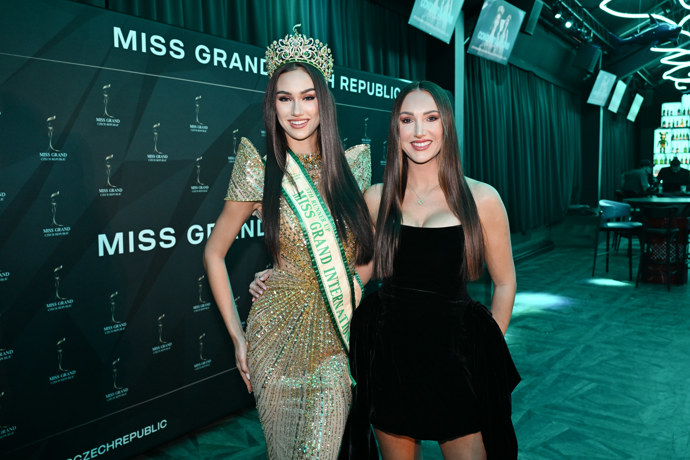 Markéta Mörwicková s prezidentkou Miss Czech Republic Taťánou Makarenko.