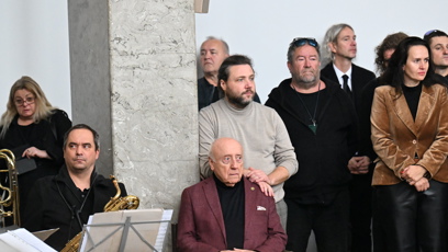 FOTO: Felix Slováček se synem Felixem Slováčkem mladším.
