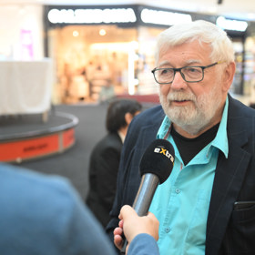Josef Klíma během rozhovoru.