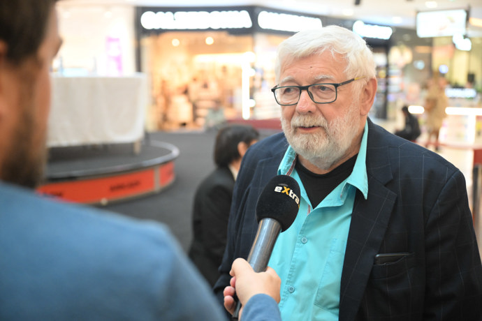 Josef Klíma během rozhovoru.