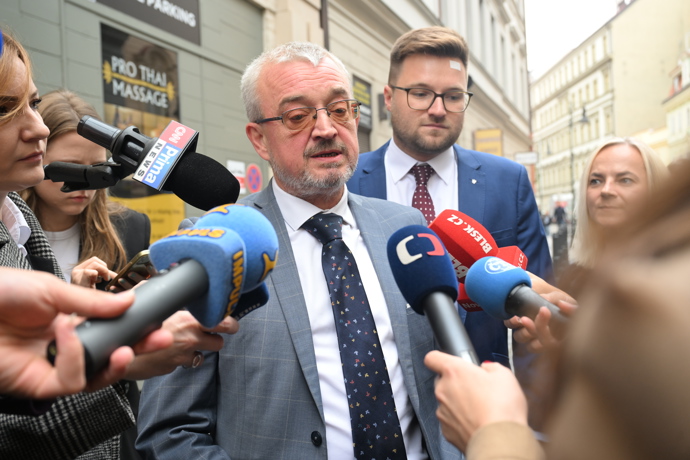 Marek Benda ve štábu SPOLU.